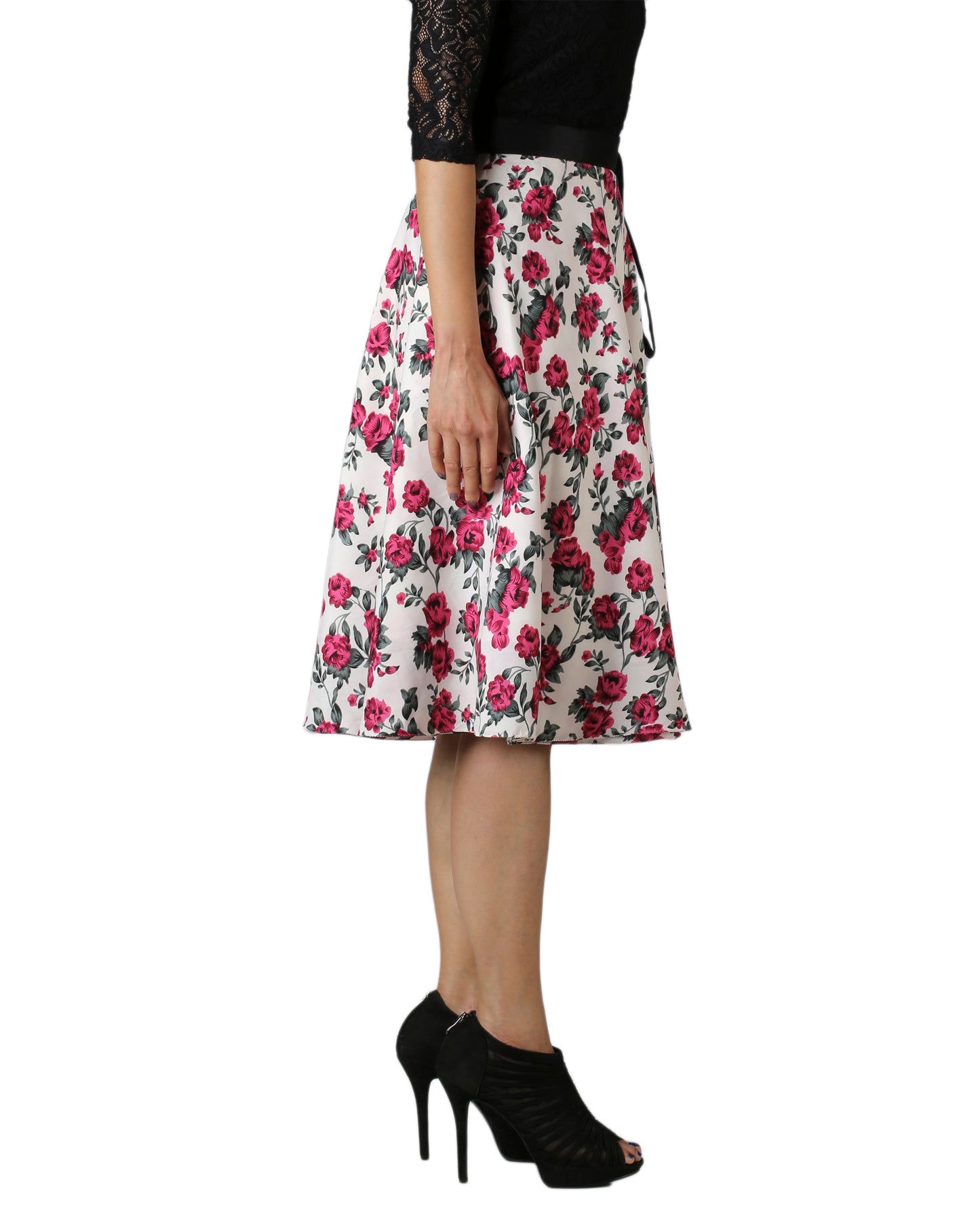 Floral Midi Wrap Around Skirt WA000176