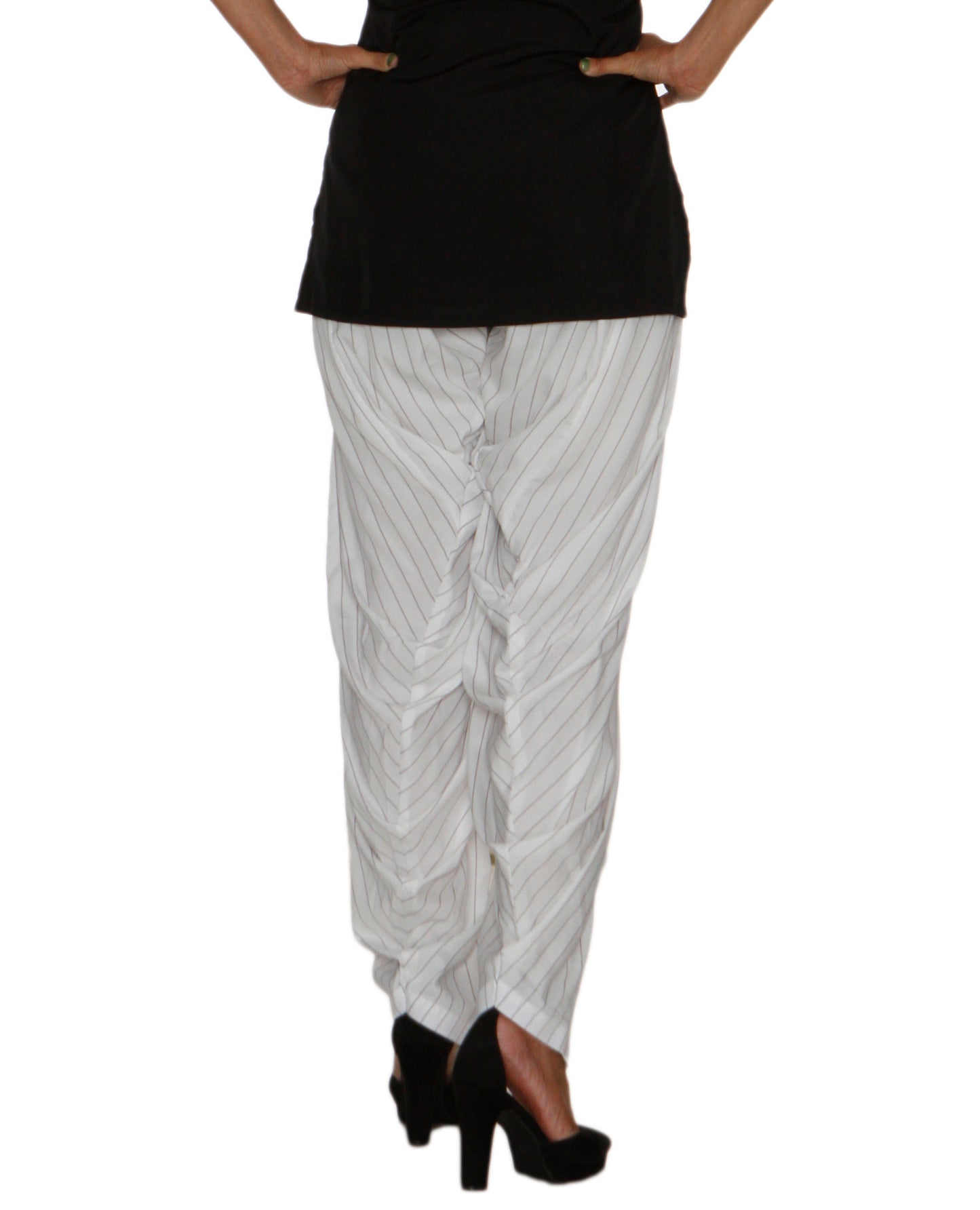 White Striped Patiala Salwar DVSR0026