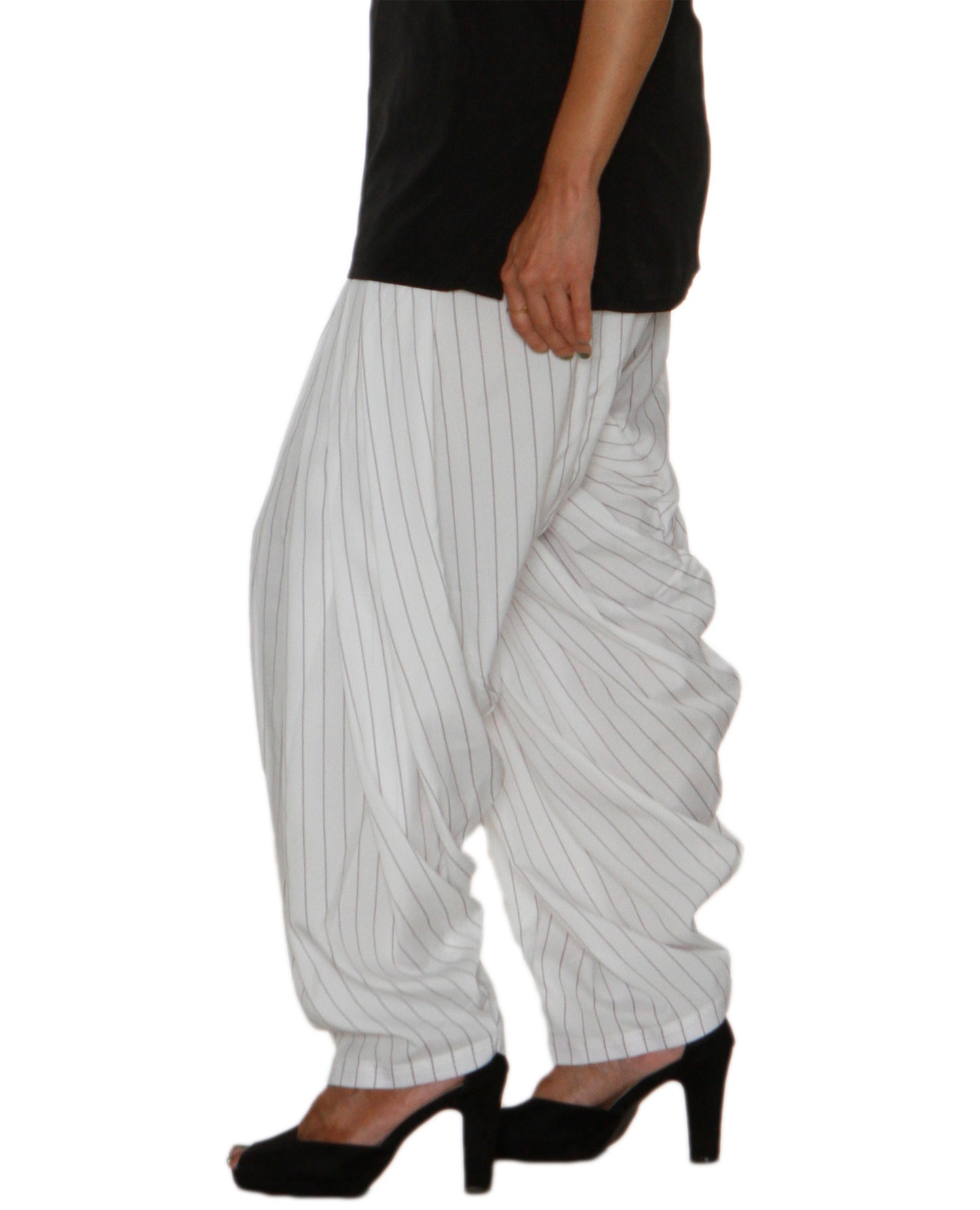 White Striped Patiala Salwar DVSR0026
