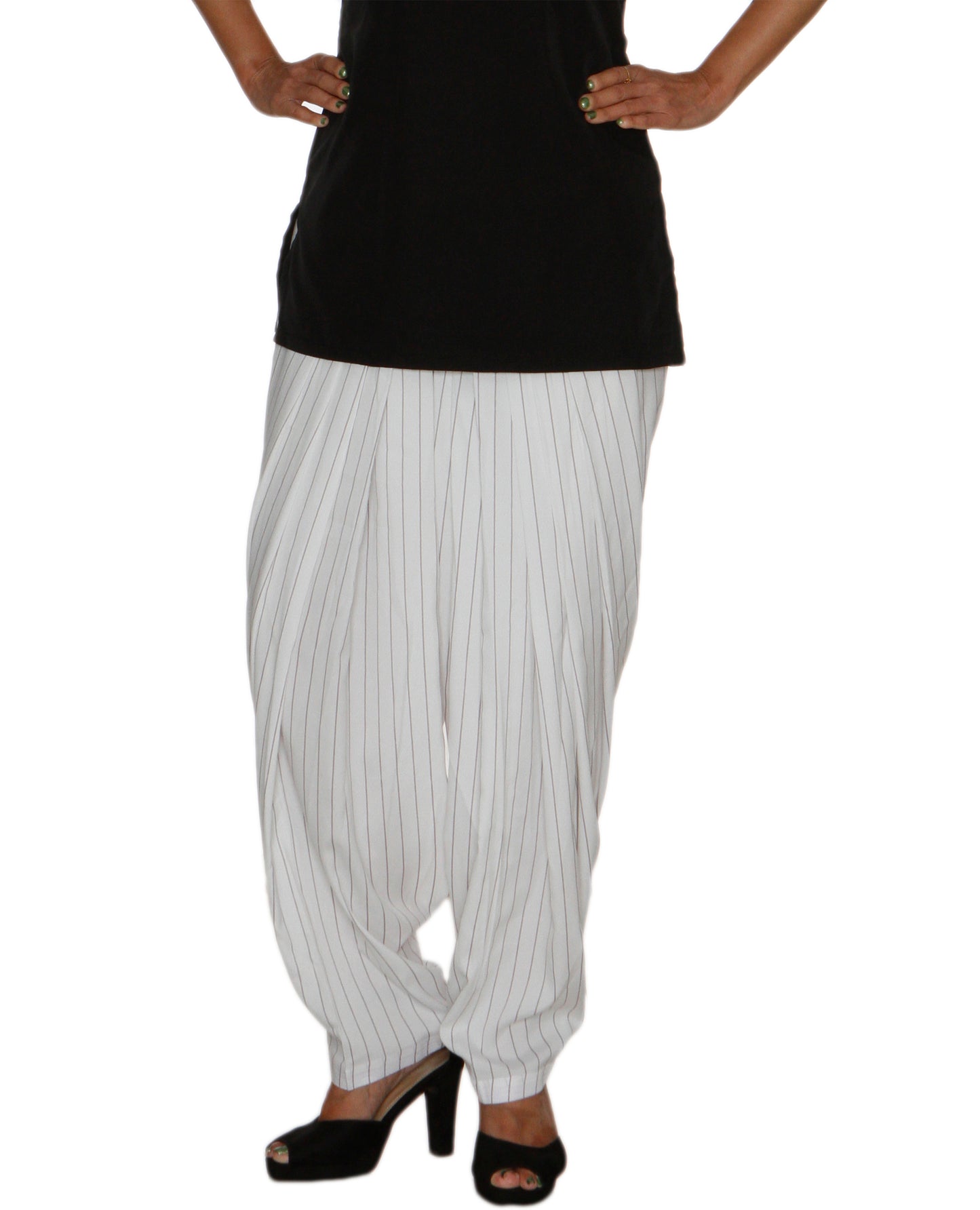 White Striped Patiala Salwar DVSR0026