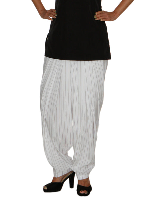 White Striped Patiala Salwar DVSR0026