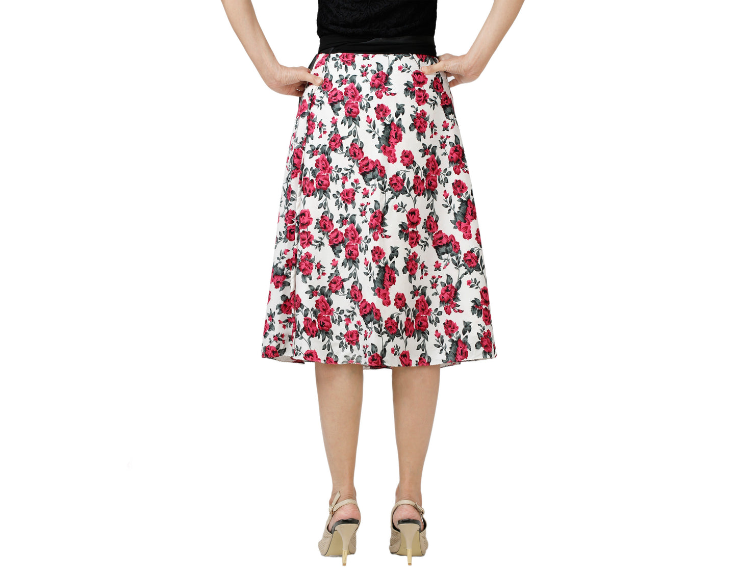Multicolor Floral Wrap Skirt WA000134